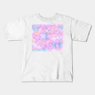 Blue dots pink splash orange bacterium Kids T-Shirt